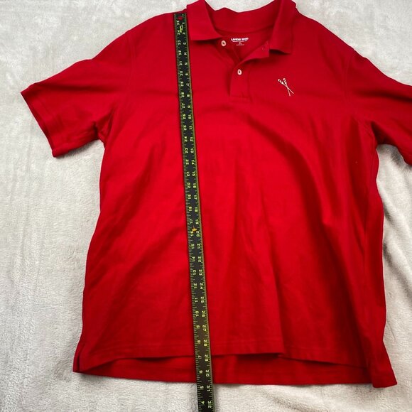 Land's End Mens Polo Shirt XL Red Vintage Short Sleeve TRaditional Fit Casual - Picture 3 of 10